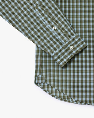 Regular Fit Plaid Popeline Hemd