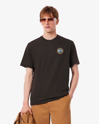 Jersey T-shirt met Multiprint