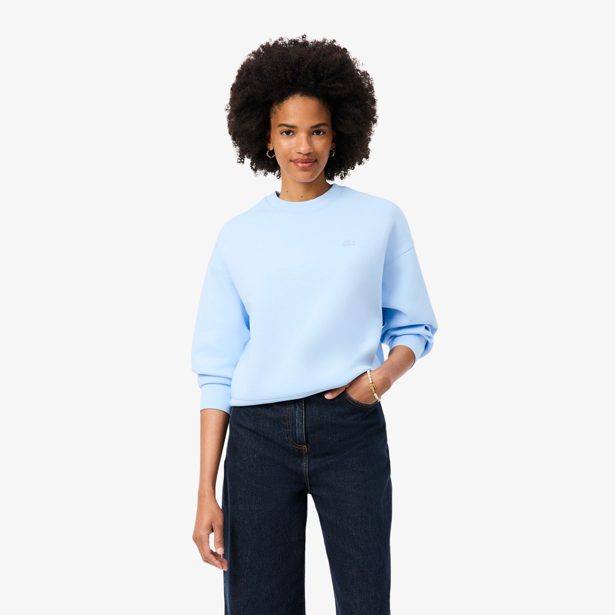 Oversized Sweatshirt van Dubbelzijdige Jersey - undefined - Nieuw