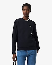 Relaxed Fit Piqu&eacute; Crewneck Sweatshirt
