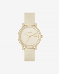 Lacoste.12.12 Go-horloge 3 wijzers champagne siliconen