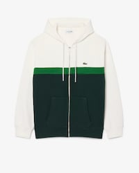 Zipped Colour-block Hoodie