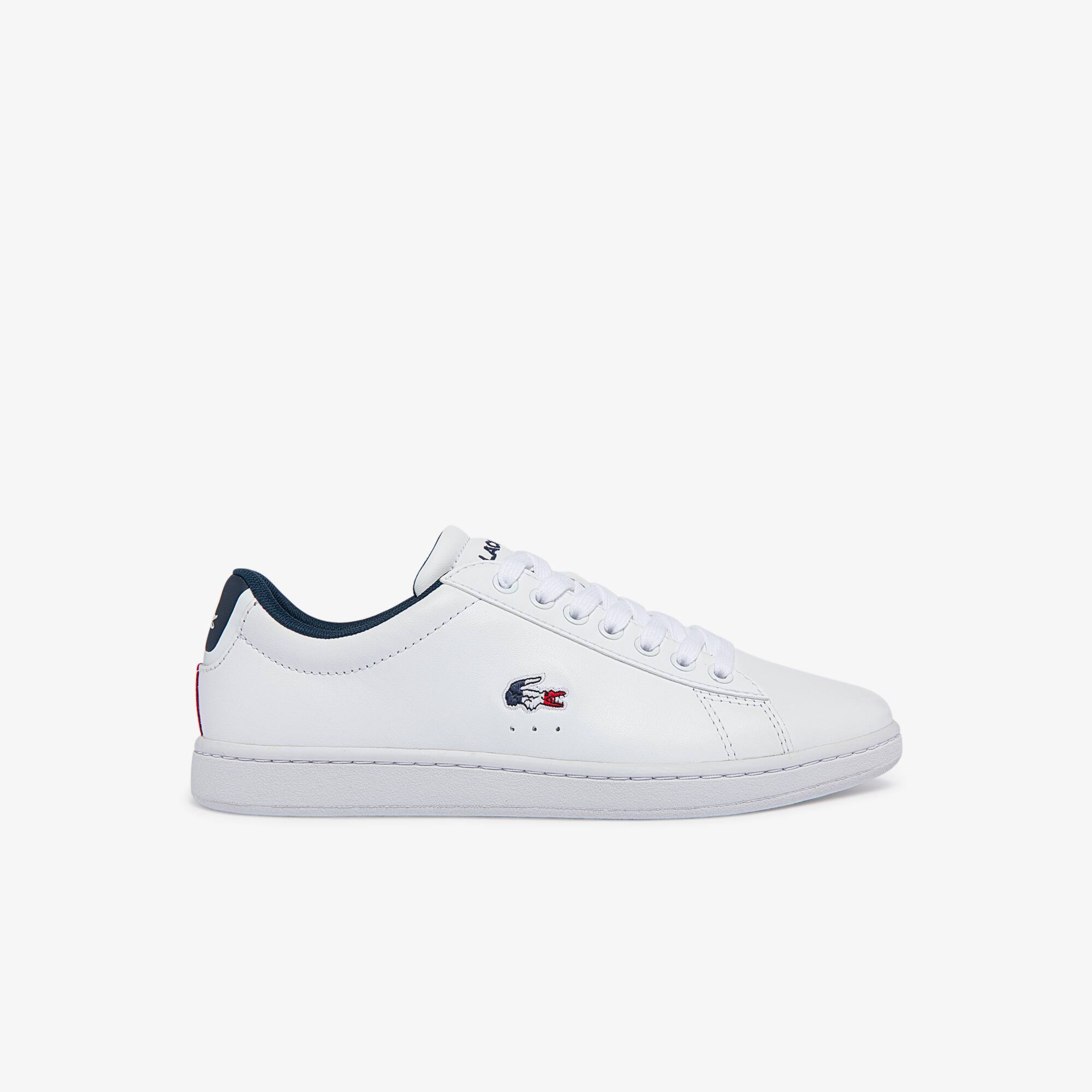 Carnaby Evo-sneakers dames Tricolore van leer en synthetische stof | LACOSTE