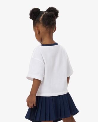 Katoenen T-shirt met Contrasterende Badge