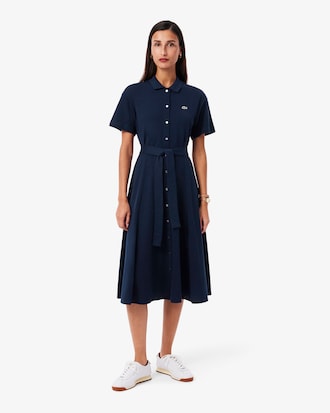 Wijdlopende Mini-Piqu&eacute; Polojurk