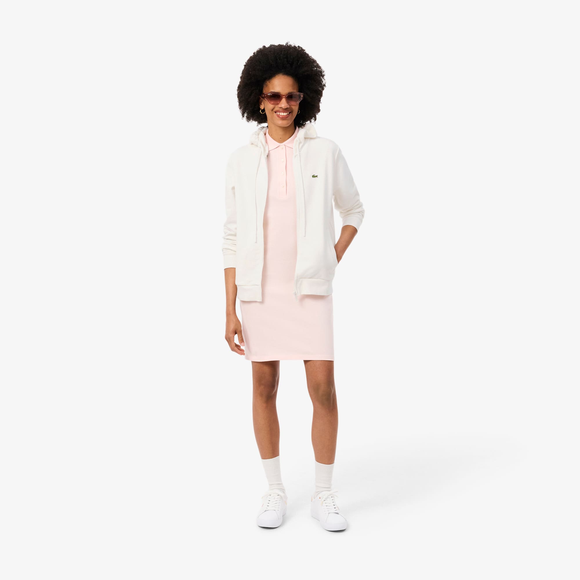 Fleece Hoodie met Rits - undefined - Nieuw 2026 | Lacoste