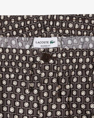 Relaxed Fit Short van Gemengd Katoen met Afdruk