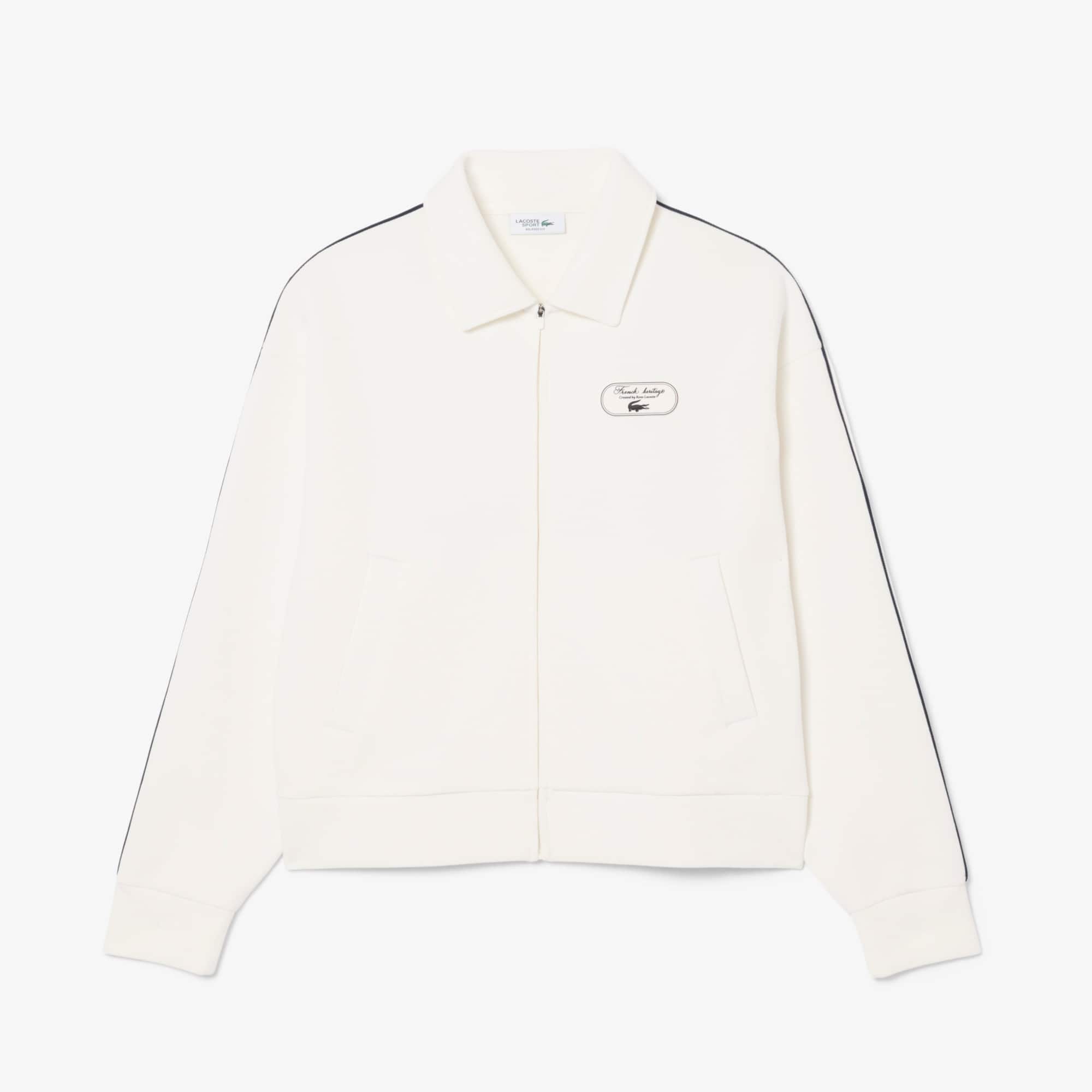 Tennis Heritage Zipped Badge Accent Sweatshirt - undefined - Nieuw