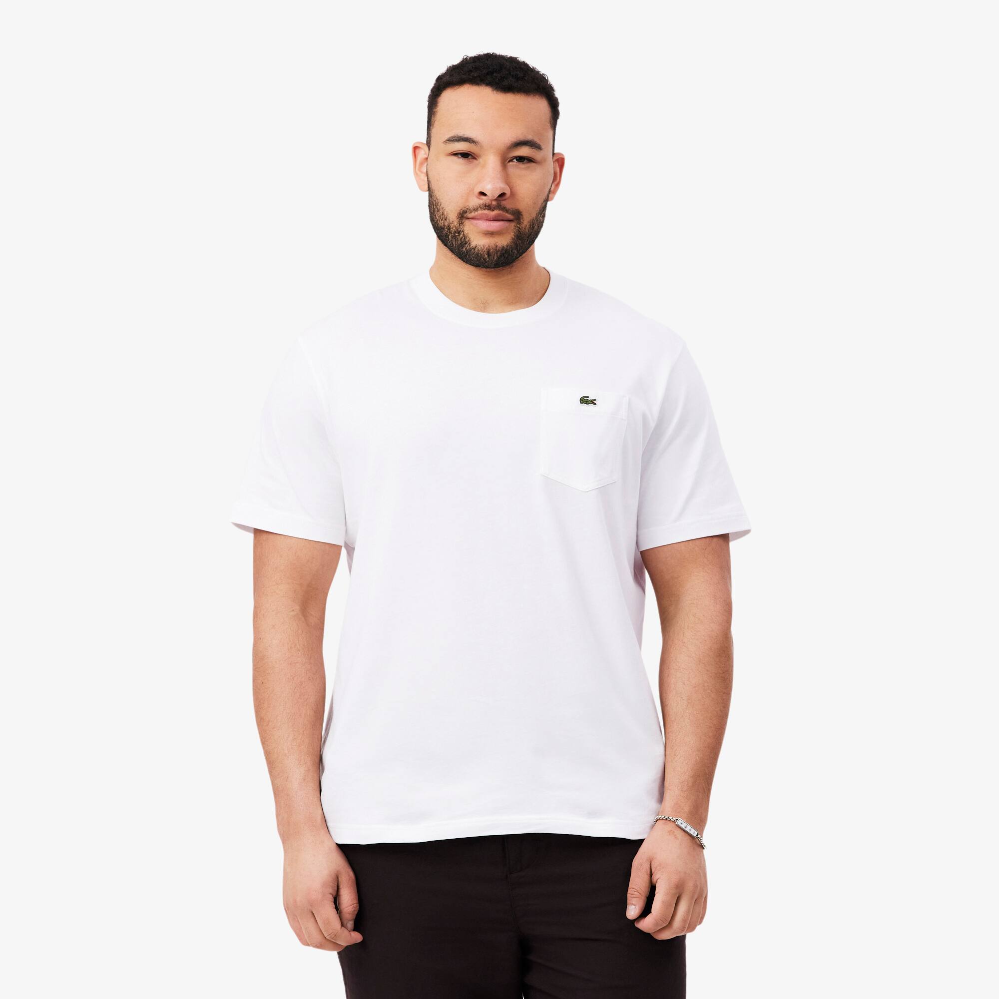 Katoenen T-shirt met Borstzak - Heren t-shirts - Nieuw 2026 | Lacoste