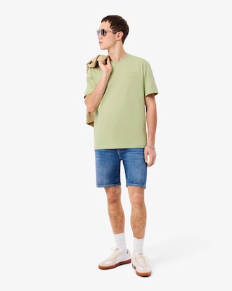 Jersey T-shirt met Ge&euml;mbost Merk