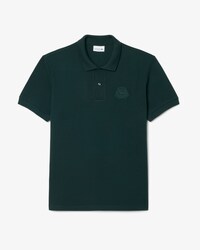 Classic Fit Piqu&eacute; Polohemd met Geborduurd Schild