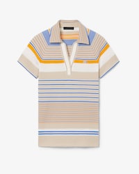 Runway Slim Fit Gestreept Piqu&eacute; Polohemd