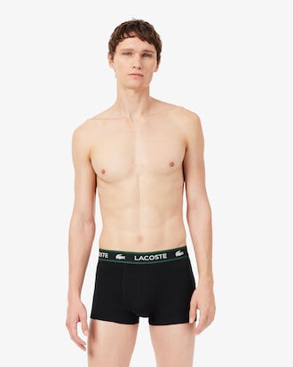 3-Pack Stretch Jersey Trunks met Merk