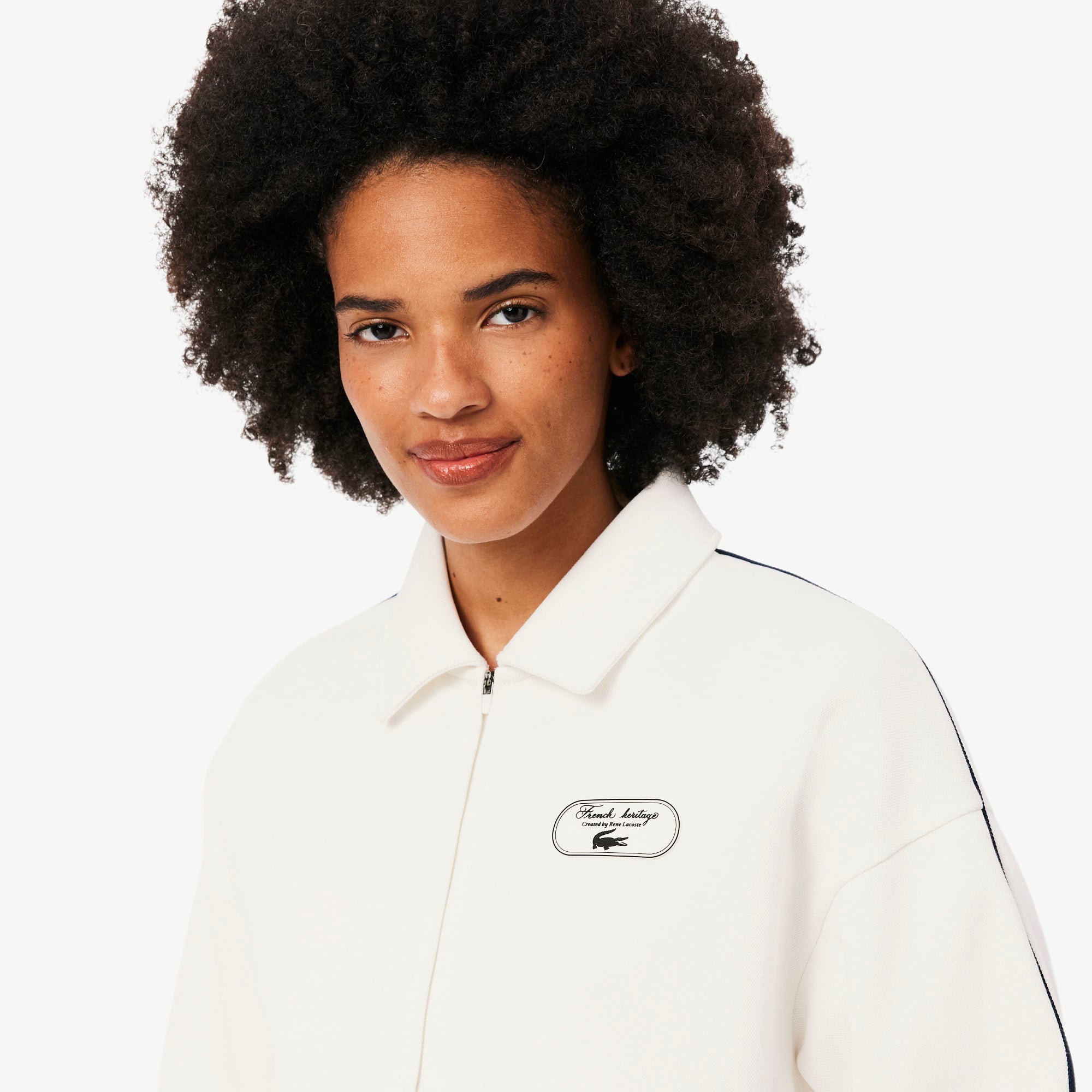 Tennis Heritage Zipped Badge Accent Sweatshirt - undefined - Nieuw