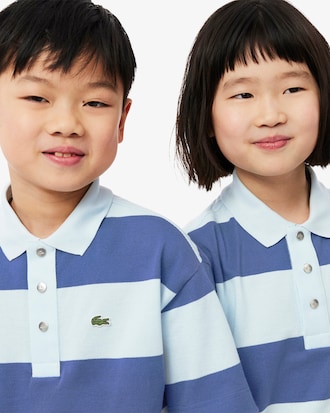 Gestreept Petit Piqué Polohemd