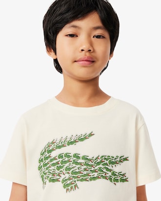 Katoenen T-shirt met Krokodilprint