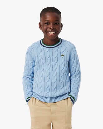 Katoenen en Wollen Crewneck Sweater