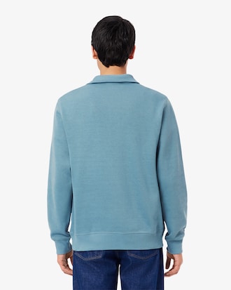 Interlock Sweatshirt met Rits en Hoge Hals