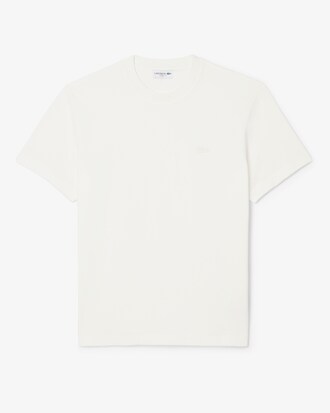 Mini-Piqué T-shirt met Gerribbelde Hals