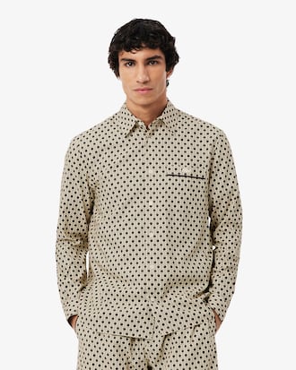 Regular Fit Katoenen Hemd met Print