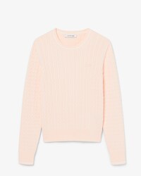 Gebreide Kabelsweater met Streepaccenten