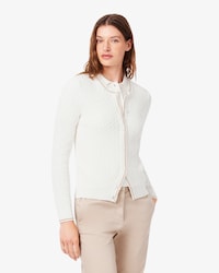 Gestreepte Gebreide Kabelcardigan