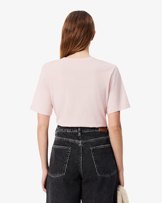 Relaxed Fit Zacht Katoenen T-shirt met V-hals