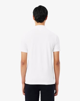 Slim Fit Jacquard Piqu&eacute; Forensen Polohemd met Merk