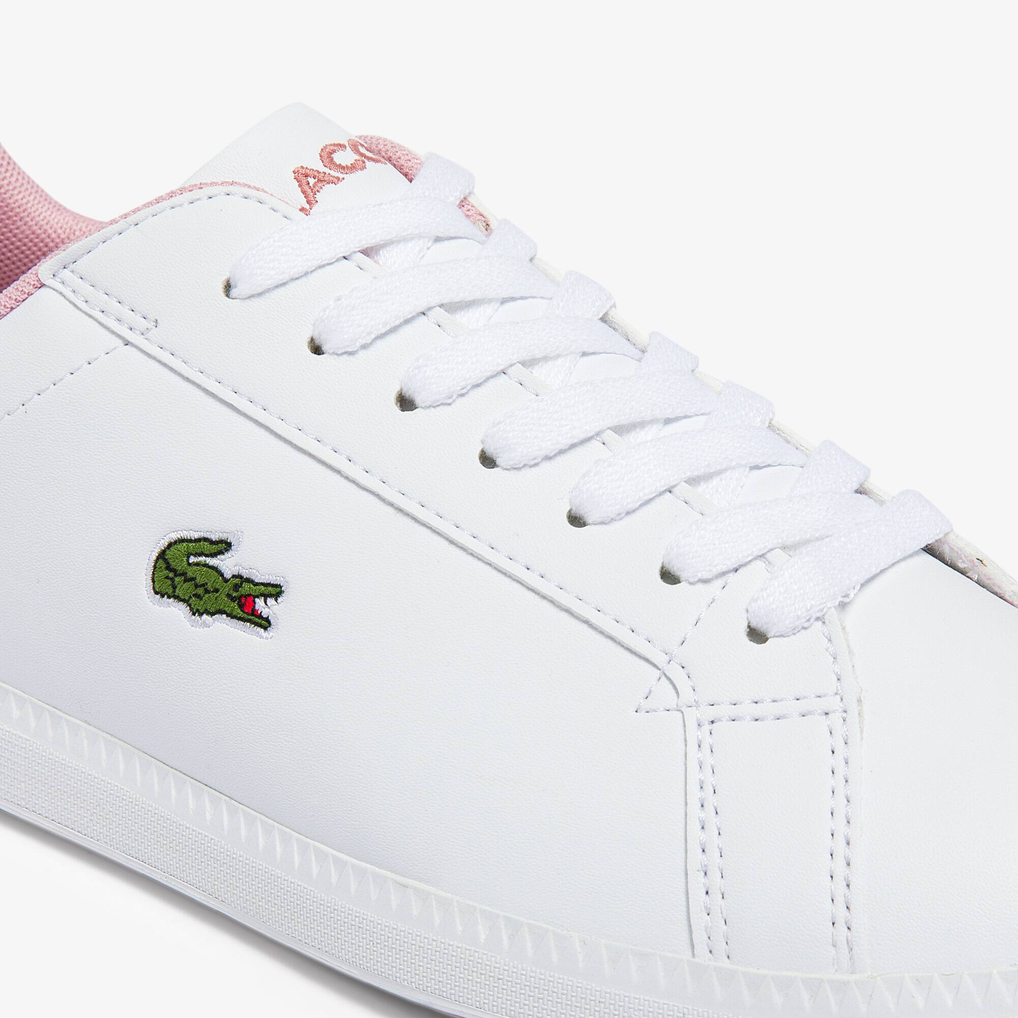 Lacoste Graduate Unisex Sneakers Wit/Groen - Schoenen.nl