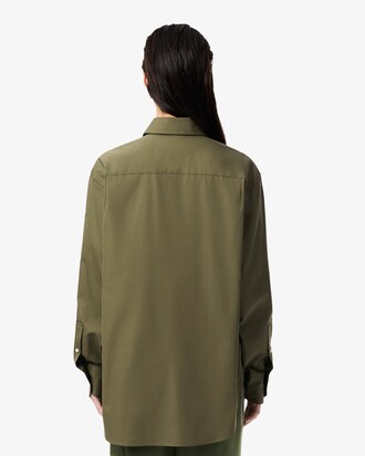 Oversized Katoenen Popeline Hemd