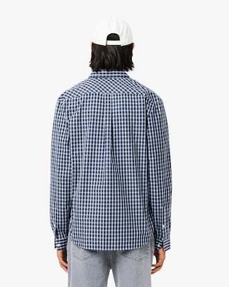 Regular Fit Plaid Popeline Hemd