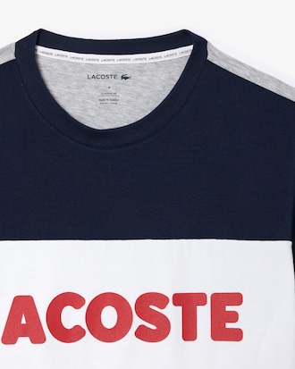 Lange Colourblock Katoenen Pyjama