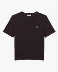 Relaxed Fit Zacht Katoenen T-shirt met V-hals