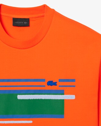 Runway Getextureerd Gestreept Jersey T-shirt