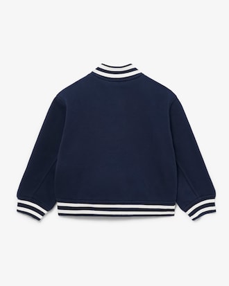 Fleece Bomberjack met Geborduurde Badge