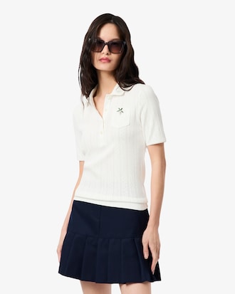 Slim Fit Pointelle Merk L.12.D Polo
