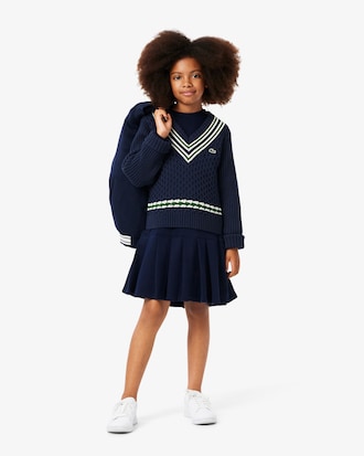 Katoenen Sweatervest met V-hals