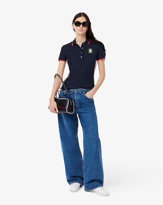 Slim Fit Frans Vervaardigd Polohemd