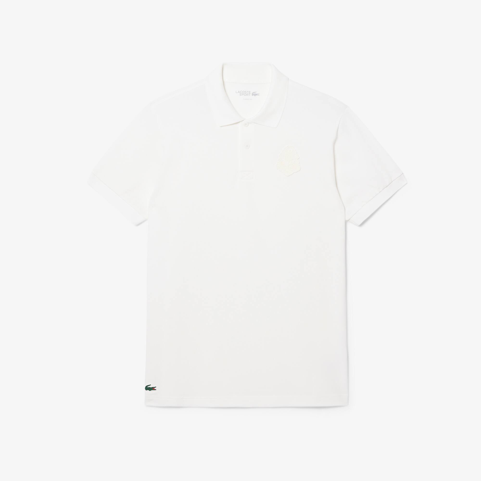 Mini Piqué Stretch Golfpolohemd met Badge Accenten - Men's Short