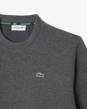 Relaxed Fit Piqué Crewneck Sweatshirt