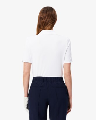 Slim Fit Stretch Golfpolohemd met UV-bescherming