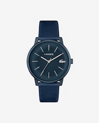 Lacoste.12.12 Move-horloge 3 wijzers marineblauw siliconen