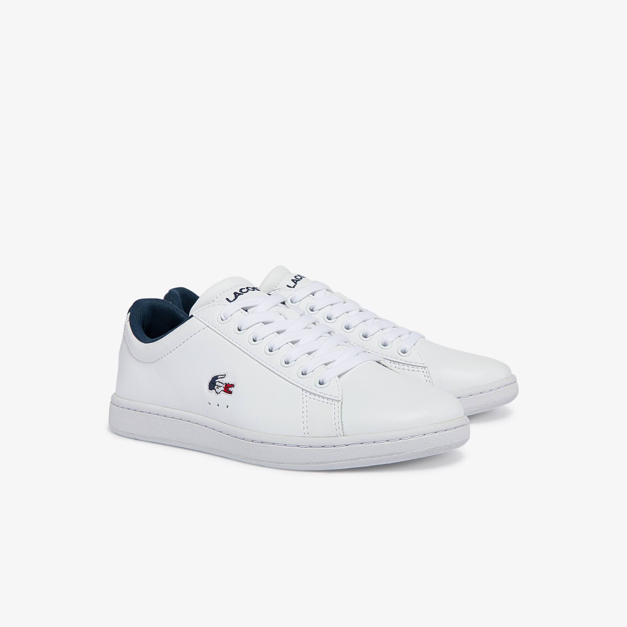 Witte LACOSTE Sneakers CARNABY EVO DAMES | Omoda
