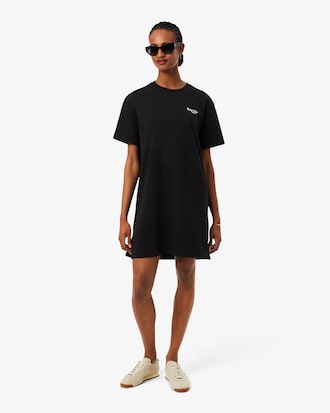 Oversized katoenen T-shirt-jurk