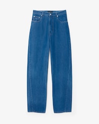 Runway Denim Barrel Leg Jeans met Brede Pasvorm
