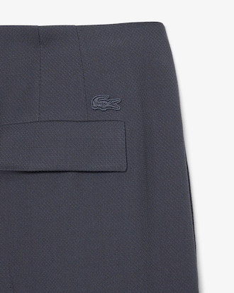 Runway Gedistingeerde Jacquard Broek met Rechte Pasvorm
