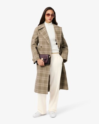 Oversized Flanellen Plooibroek