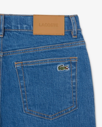 Bermudabroek met 5 Zakken van Stretch Denim