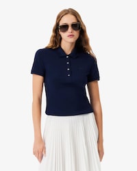 Lacoste-polo dames stretch van katoenpiqu&eacute;