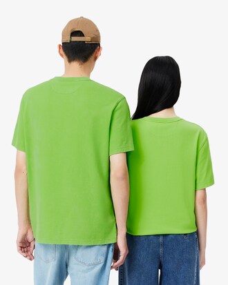 Zwaar Katoenen T-shirt met Gewassen Effect